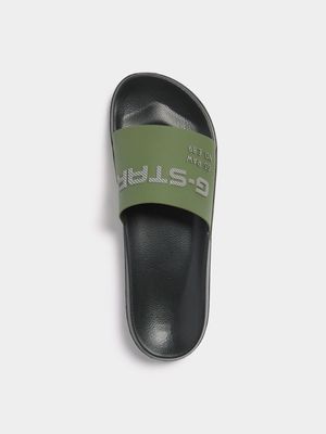 G-Star Men's Cart Olive Slide