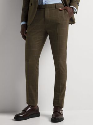 Men's Markham Skinny Check Fatigue Trousers