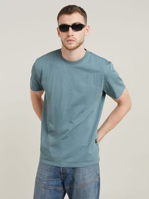 G-Star Men's Bolt Grey Cotton Knit T-Shirt