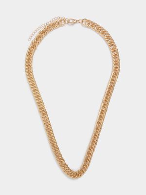 Men's Markham Chunky Double Cuban Gold Necklace