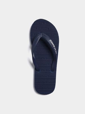 Men's Relay Jeans Rubber Navy/White Flip Flops