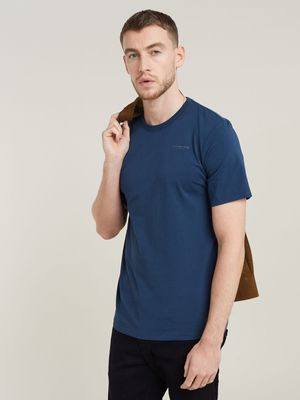 G-Star Men's Slim Base Dark Sea Blue T-Shirt