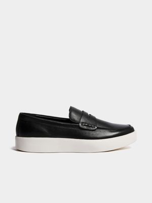 Men's Markham Premuim Casual Slip On Black Loafer