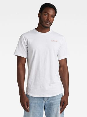 G-Star Men's Back Graphic Lash White T-Shirt