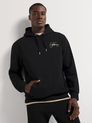 Men's Markham Embroidery Graphic Black  Hoodie