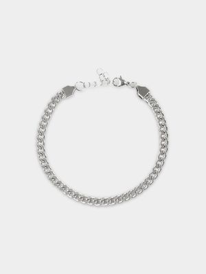 Men's Markham Stainless Steel Slim Curb Chain Bracelet