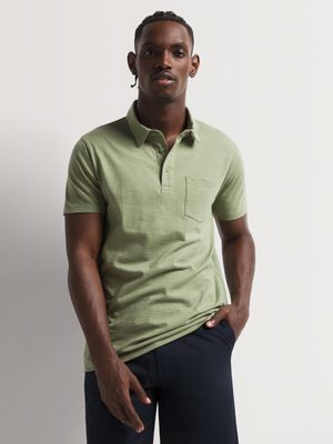 Men's Markham Cotton Slub Sage Golfer