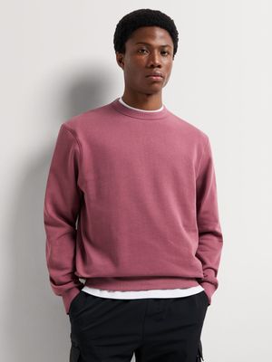 Men's Markham Basic Dark Pink Crewneck