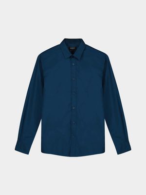 MKM Teal Smart Slim Fit Shirt