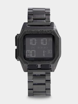 Men's Relay Jeans Digital Metal Link Grey Watch