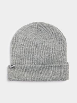 Men's Markham Basic Grey Melange Beanie