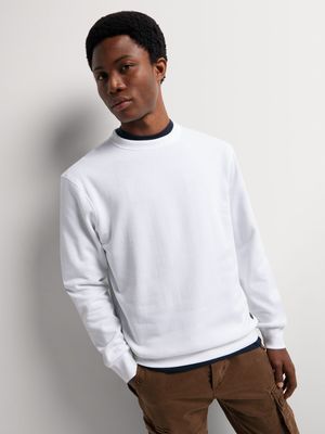 Men's Markham Basic White Crewneck