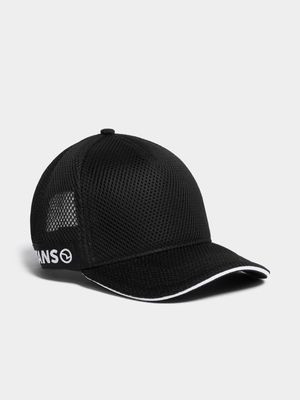 Men's Relay Jeans Mesh Black Peak Cap