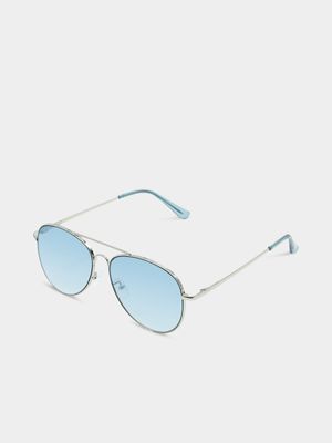 Men's Markham Ocean Aviator Blue Sunglasses