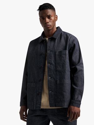 Men's Union-DNM Nep Raw Workwear Indigo Shacket