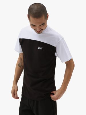 Mens Vans Script Colourblock Black/White Tee