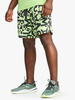 Mens Puma Energy AOP 7 inch Stretch Woven Shorts