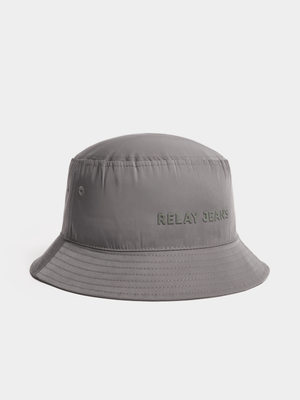 Relay Jeans Tech Grey Bucket Hat