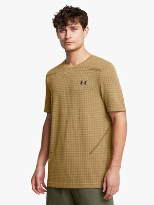 Mens Under Armour Vanish Seamless Grid Stone Top