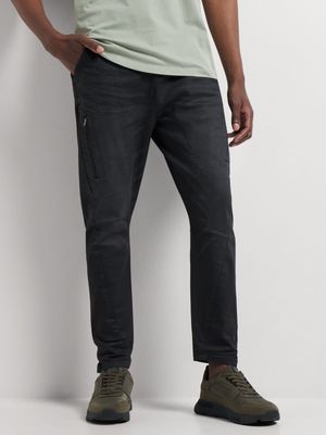 Men's Relay Jeans Tapered Black Jeano