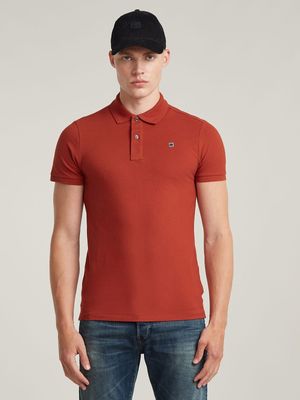 G-Star Men's Dunda Slim Rusty Red Polo