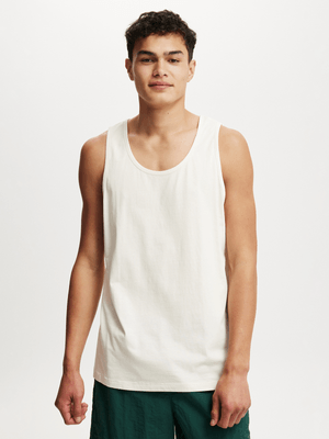 Men's Cotton On Cream Organic Tank Top