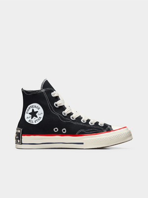 Converse Women's Chuck 70 Sketch Black/White/Red Sneaker