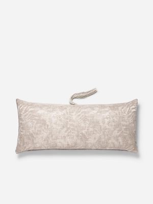 Grace Anaia Leaves Scatter Cushion Silver 40x90cm