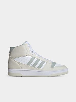 Mens adidas Breakstart Grey/White Mid Sneakers