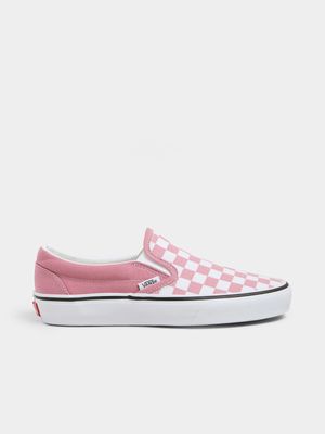 Vans Women's Slip-On Pink/White Sneaker