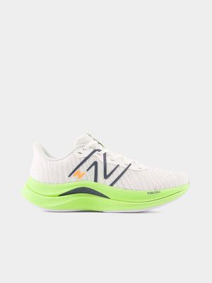 Womens New Balance Fuelcell Propel v4 White/Lime Running Shoes