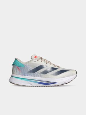 Womens adidas Adizero SL2 Off White/Aurora Ink/Aqua Running Shoes