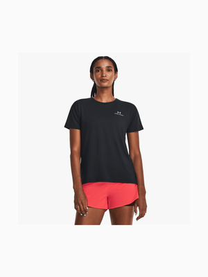 Womens Under Armour Rush Energy 2.0 Black Tee