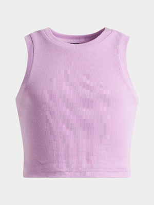 Jet Teen Girls Purple Racerback Tank Top