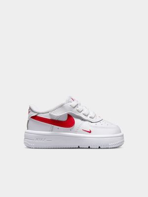 Nike Toddler Air Force 1 Easy-On Low White/Red Sneaker