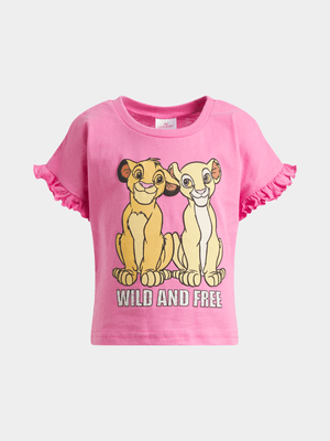 Jet Younger Girls Pink Lion King T-Shirt