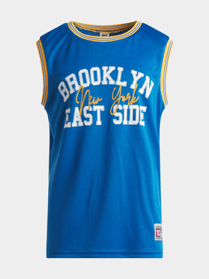 Jet Older Boys Cobalt Brooklyn Basketball Vest