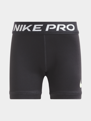 Nike Girls Kids Short Black Tights