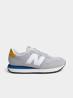 Mens New Balance 237 Grey/Blue Sneaker