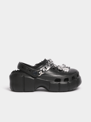 Jet Teen Girls Black Clogs