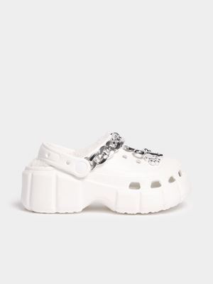 Jet Younger Girls White Clogs