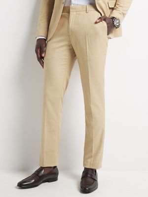 Men's Markham Skinny Linen Stone Suit Trouser