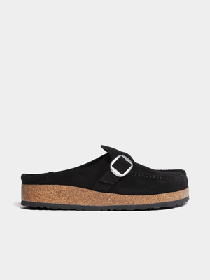 Birkenstock Women's  Buckley Suede Black Clog