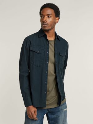 G-Star Men's Dakota Slim Blue Shirt