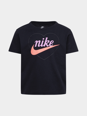 Girls Toddler Nike New Impressions Graphic Black Tee