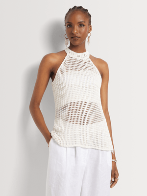 Luella Beaded Halterneck Top