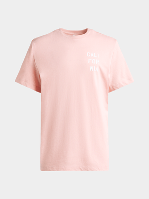 Younger Boy's Pink Back Graphic Print T-Shirt