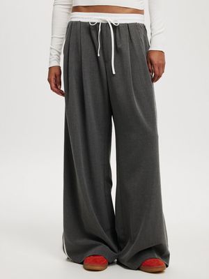 Women's Cotton On charcoal Luis Pull On Suiting Pants