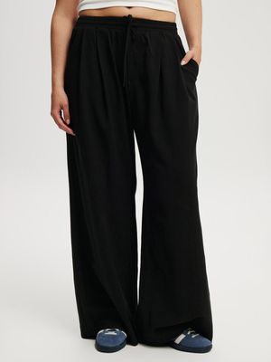 Women's Cotton On Black Luis Pull On Suiting Pants