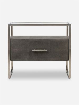 Shannon 1 Drawer Pedestal Charcoal